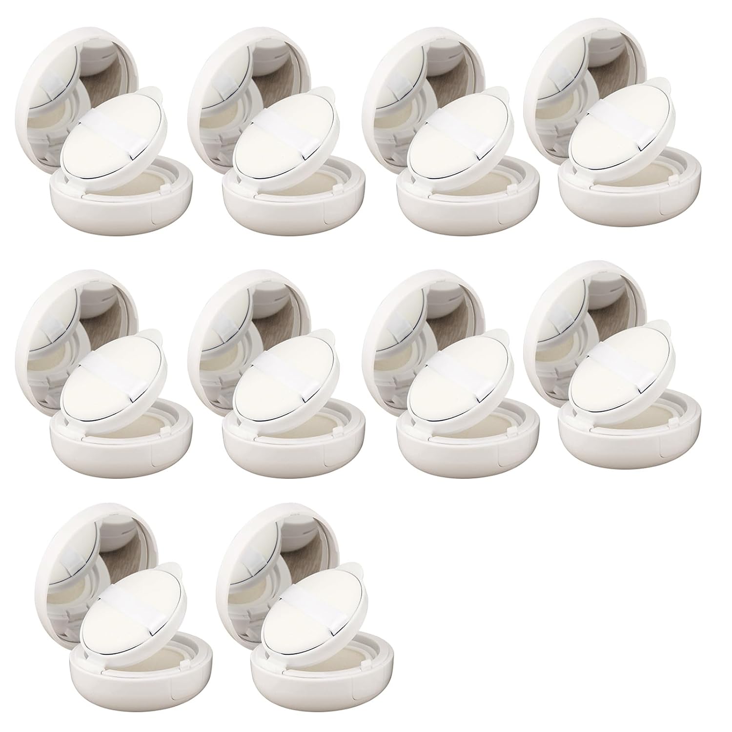 10PCS Leakproof Air Cushions Boxes 15g Empty Cosmetic Containers Makeup Packaging Refillable Cases Air Cushions Compact Case